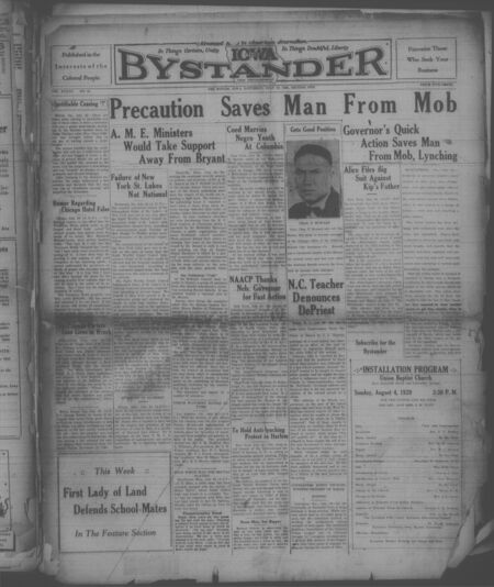 Iowa bystander. volume 37, number 34, July 27, 1929