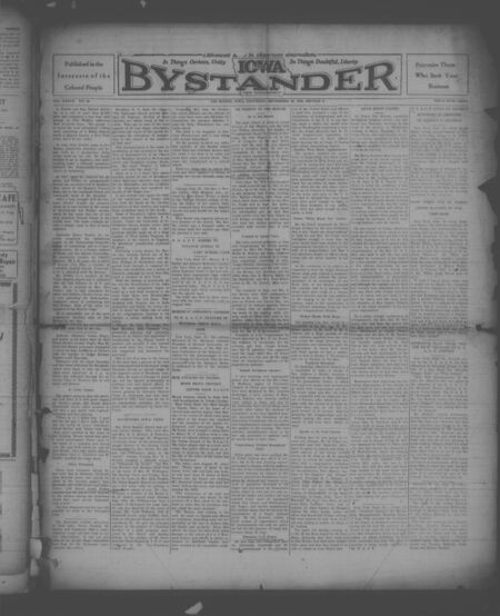 Iowa bystander. volume 37, number 43, September 28, 1929