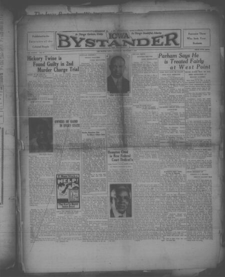 Iowa bystander. volume 37, number 13, December 07, 1929