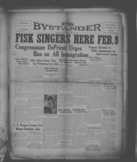Iowa bystander. volume 37, number 21, February 01, 1930