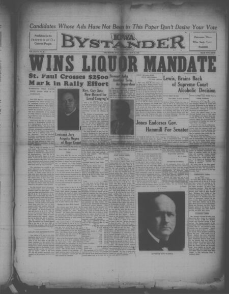 Iowa bystander. volume 37, number 38, May 31, 1930