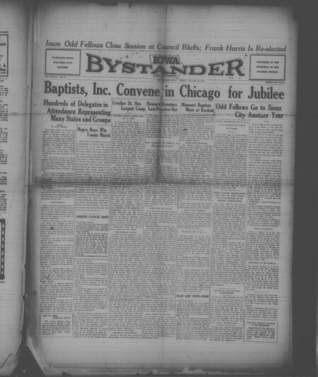 Iowa bystander. volume 37, number 52, August 22, 1930
