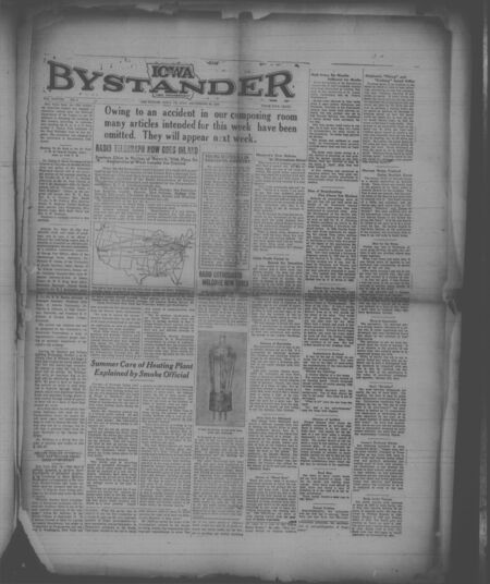 Iowa bystander. volume 38, number 6, September 26, 1930