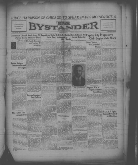 Iowa bystander. volume 38, number 7, October 03, 1930
