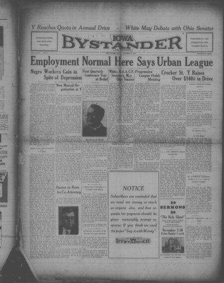 Iowa bystander. volume 37, number 10, October 24, 1930