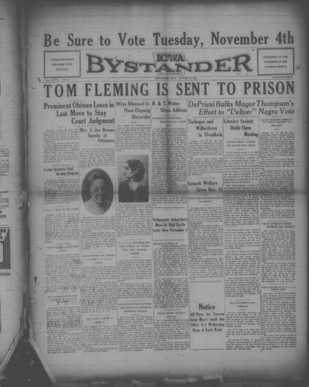 Iowa bystander. volume 37, number 11, October 31, 1930