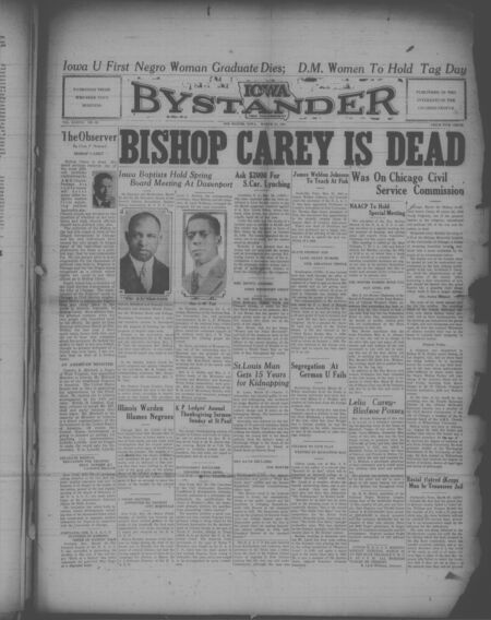 Iowa bystander. volume 37, number 32, March 27, 1931