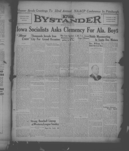 Iowa bystander. volume 38, number 3, July 02, 1931