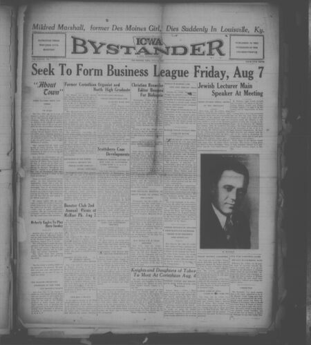 Iowa bystander. volume 38, number 7, July 31, 1931