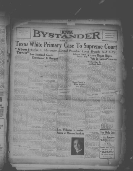 Iowa bystander. volume 38, number 20, October 31, 1931