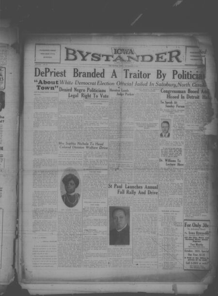 Iowa bystander. volume 38, number 21, November 06, 1931