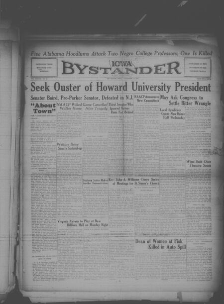 Iowa bystander. volume 38, number 22, November 13, 1931