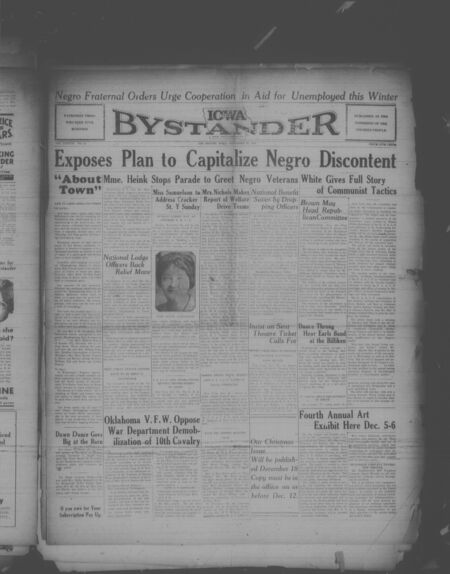Iowa bystander. volume 38, number 24, November 27, 1931