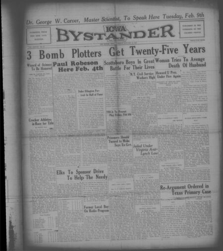 Iowa bystander. volume 38, number 31, January 22, 1932