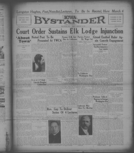 Iowa bystander. volume 38, number 35, February 19, 1932