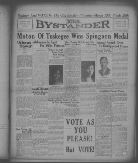 Iowa bystander. volume 38, number 38, March 11, 1932