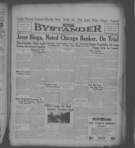 Iowa bystander. volume 39, number 5, July 15, 1932
