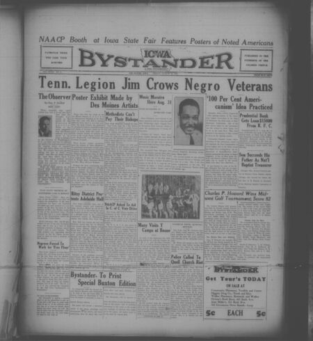 Iowa bystander. volume 39, number 11, August 26, 1932