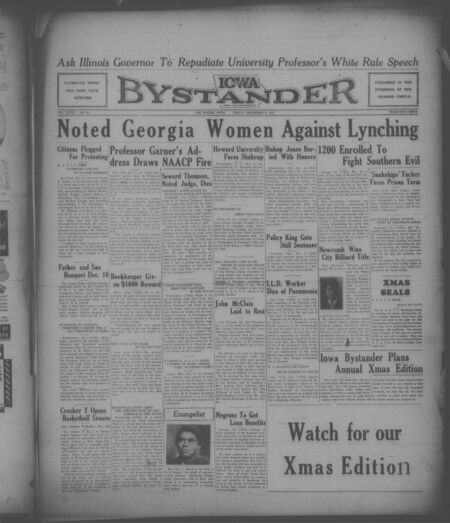 Iowa bystander. volume 39, number 26, December 09, 1932