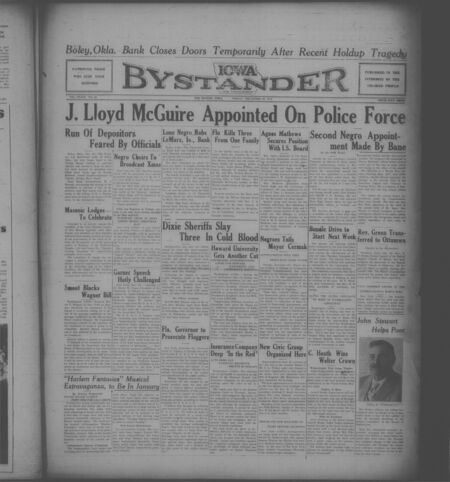 Iowa bystander. volume 39, number 28, December 23, 1932