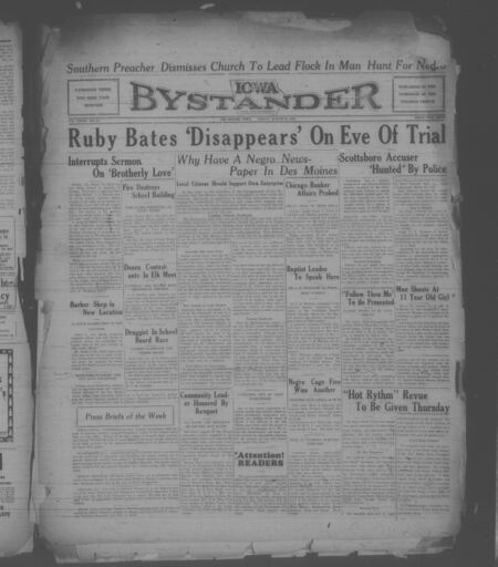 Iowa bystander. volume 39, number 39, March 10, 1933
