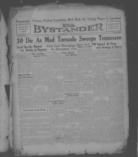 Iowa bystander. volume 39, number 40, March 17, 1933