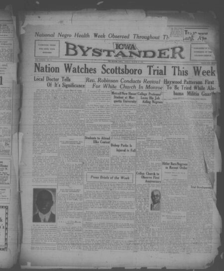 Iowa bystander. volume 39, number 42, March 31, 1933