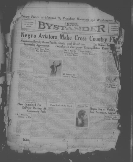 Iowa bystander. volume 40, number 7, July 28, 1933