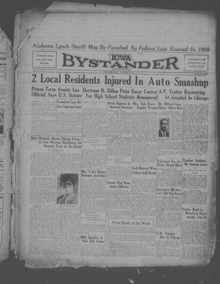 Iowa bystander. volume 40, number 13, September 08, 1933