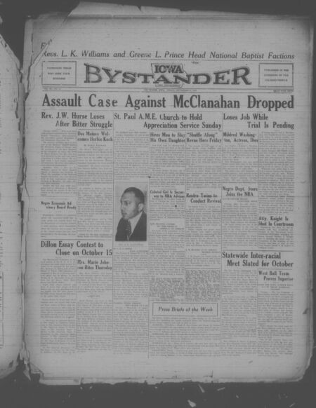 Iowa bystander. volume 40, number 14, September 15, 1933
