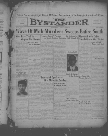 Iowa bystander. volume 40, number 19, October 20, 1933