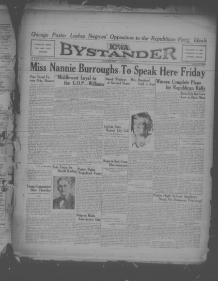 Iowa bystander. volume 40, number 20, October 28, 1933