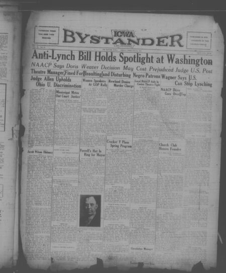 Iowa bystander. volume 40, number 36, February 23, 1934