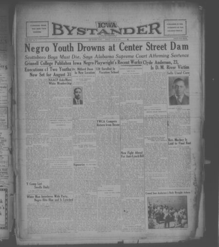 Iowa bystander. volume 41, number 2, June 29, 1934