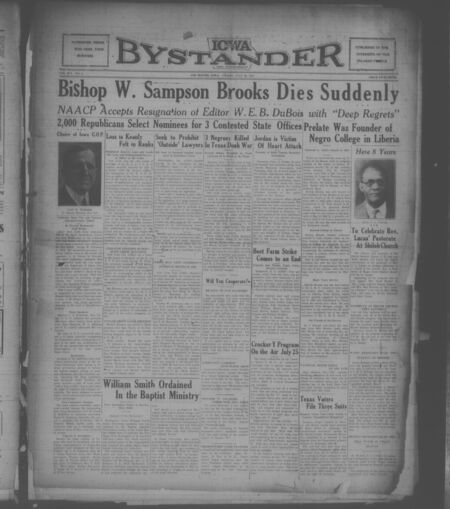 Iowa bystander. volume 41, number 5, July 20, 1934