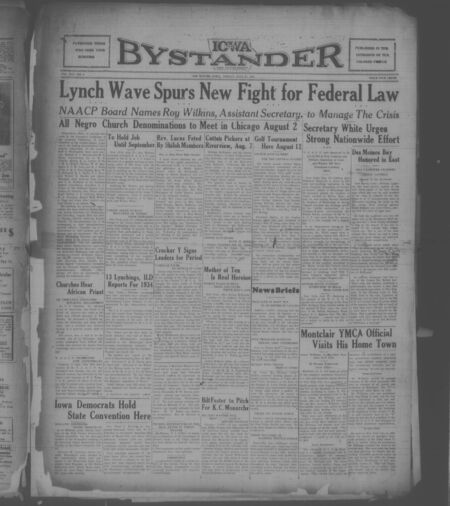 Iowa bystander. volume 41, number 6, July 27, 1934