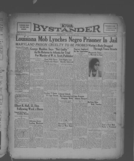 Iowa bystander. volume 41, number 31, January 18, 1935