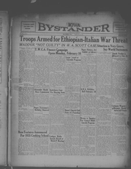 Iowa bystander. volume 41, number 35, February 15, 1935