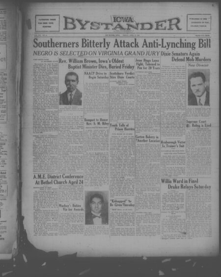 Iowa bystander. volume 41, number 44, April 19, 1935