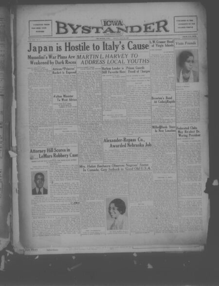Iowa bystander. volume 42, number 7, July 26, 1935
