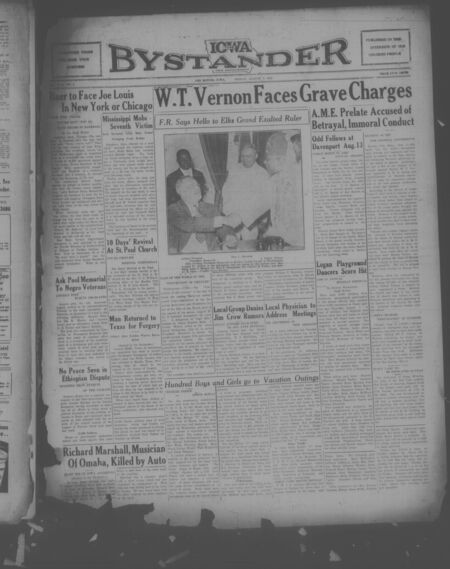 Iowa bystander. volume 42, number 9, August 09, 1935