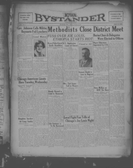 Iowa bystander. volume 42, number 10, August 16, 1935
