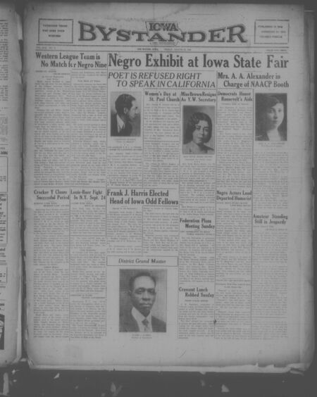 Iowa bystander. volume 42, number 11, August 23, 1935