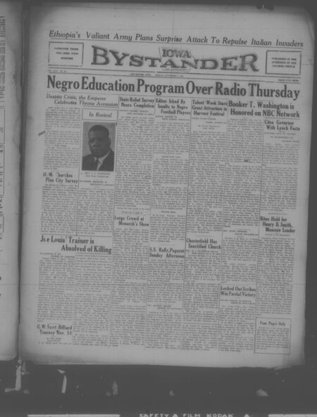Iowa bystander. volume 42, number 22, November 08, 1935