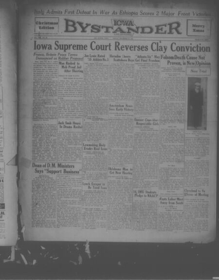Iowa bystander. volume 42, number 28, December 20, 1935