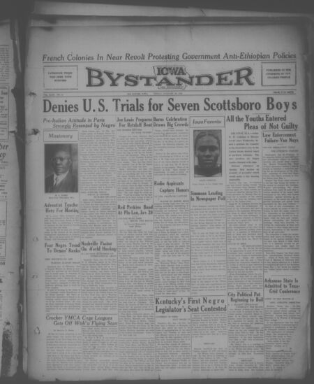 Iowa bystander. volume 43, number 31, January 10, 1936