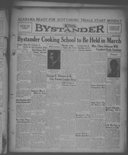 Iowa bystander. volume 43, number 32, January 17, 1936