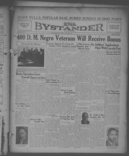 Iowa bystander. volume 42, number 34, January 31, 1936
