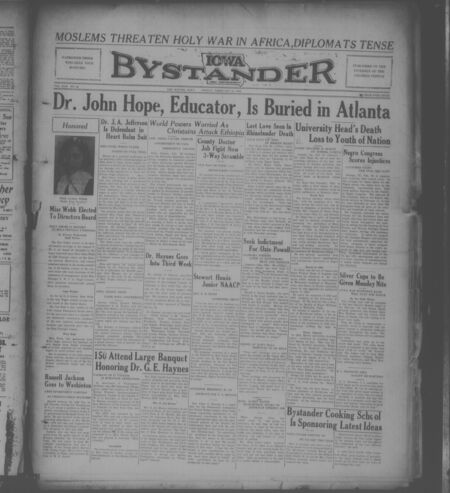 Iowa bystander. volume 42, number 38, February 28, 1936