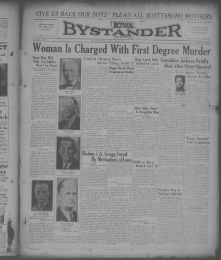 Iowa bystander. volume 42, number 43, April 03, 1936